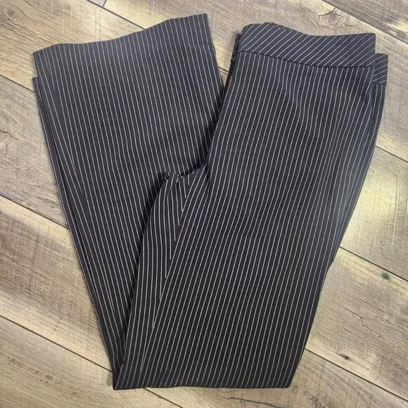 Apostrophe Pinstripe Wide Leg Dress Pants - Picture 1 of 4